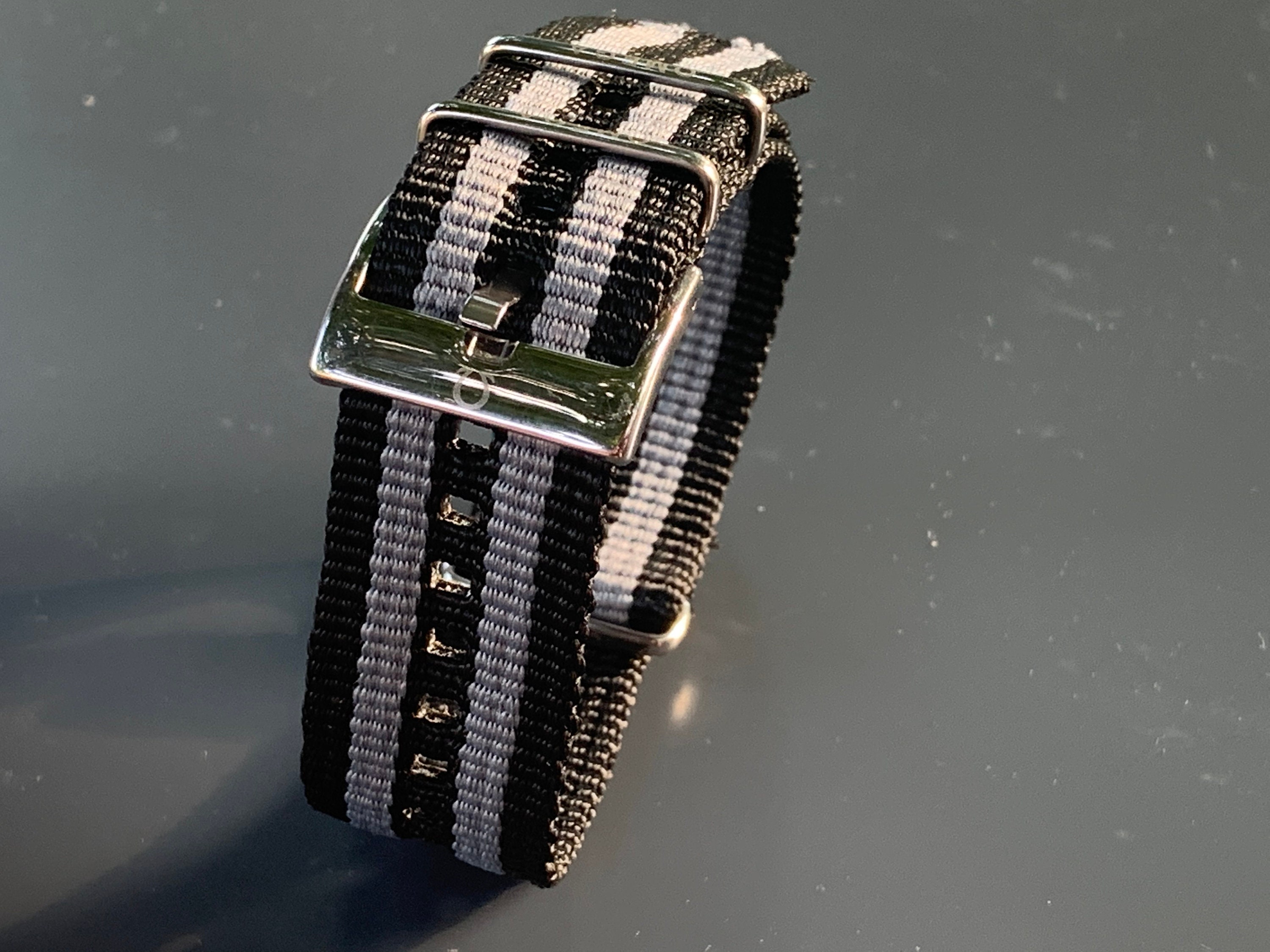 Omega Black and Gray 20mm and 22mm NATO Nylon Strap With Etsy