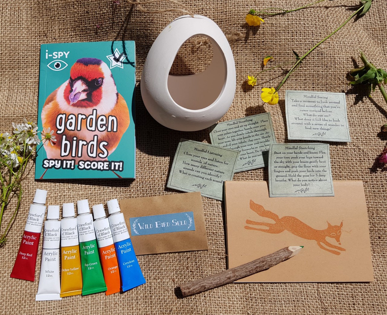 Children's Paint Your Own Bird Feeder Kit Mindfulness Etsy