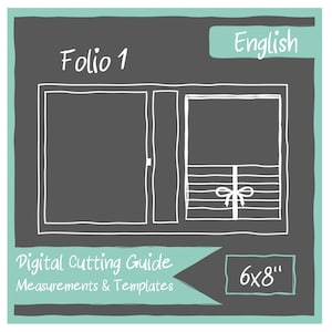 DIGITAL Cutting guides and templates for Interactive 6x8" Folio No. 1