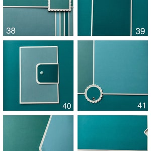 DIGITAL Cutting Guides and Templates for 8x8 Mini Albums Bundle No.2 Including Page Styles 26-50 image 9