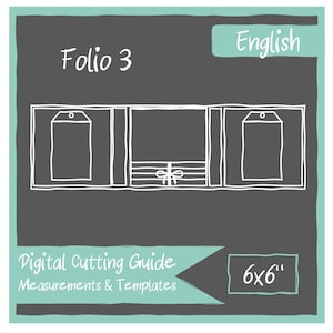 DIGITAL Cutting guides and templates for Interactive 6x6" Folio No. 3