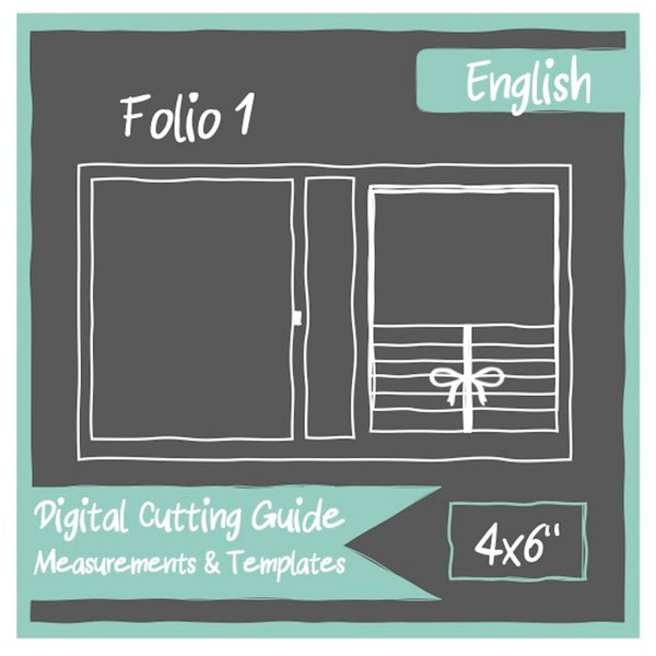 DIGITAL Cutting guides and templates for Interactive 4x6" Folio No. 1