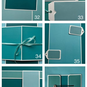 DIGITAL Cutting Guides and Templates for 8x8 Mini Albums Bundle No.2 Including Page Styles 26-50 image 8