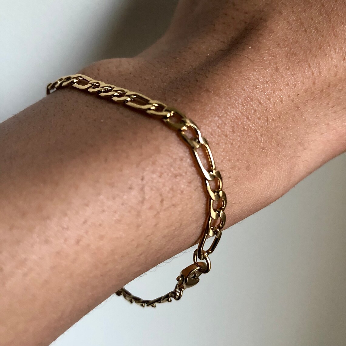 3mm 14k Gold Figaro Bracelet figaro bracelet women bracelet Etsy