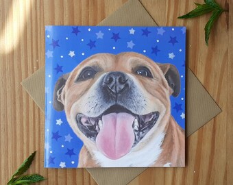 Staffordshire Bull Terrier Card