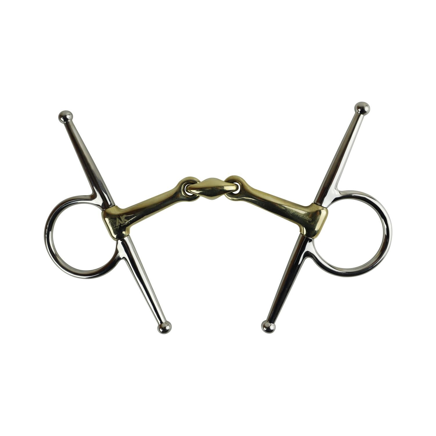Mors AK Équitation Creux Simple Brisure Anneaux Lâches 4.5'' Argent – Confort Et Contrôle