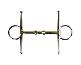 AK Full Cheek Horse Bit with Double Jointed Lozenge in German Silver AKRS-2609