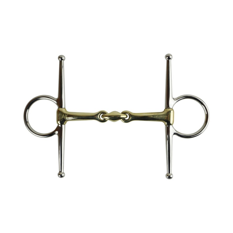 Mors De Filet Loose Ring AK En Acier Inoxydable – Pour Chevaux, Toutes Disciplines – Tailles 4.75" à 5.75"
