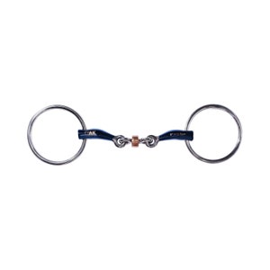 AK Loose Ring Double Jointed Lozenge Horse Bit with Cooper Roller Bit AKRS-2601