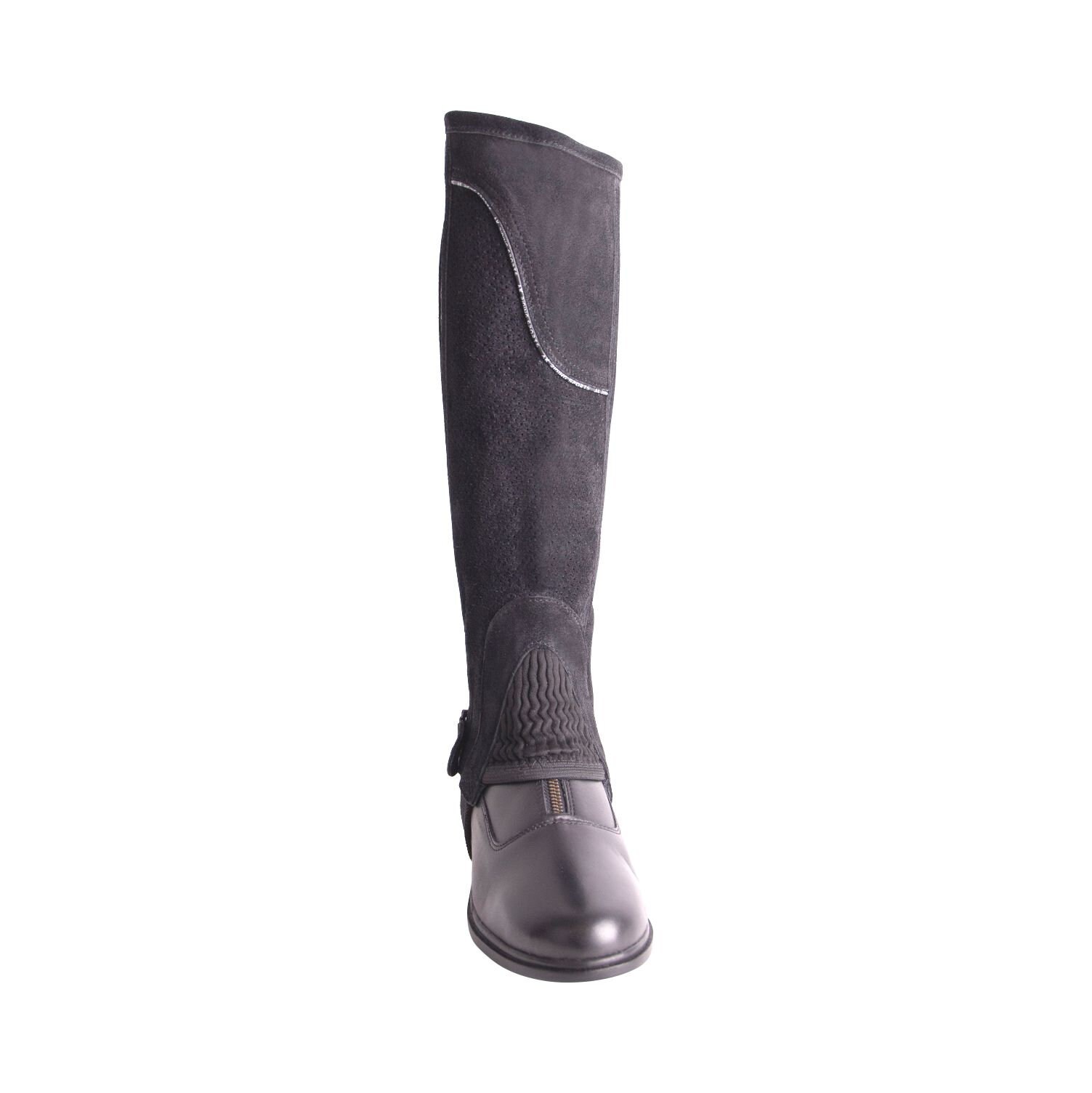 AK Wesley Chaps en Cuir suédé véritable Respirant AKRS-2150 (3XL, Black