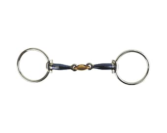 AK Loose Ring Double Jointed Lozenge Horse Bit with Tapper Head AKRS-2606