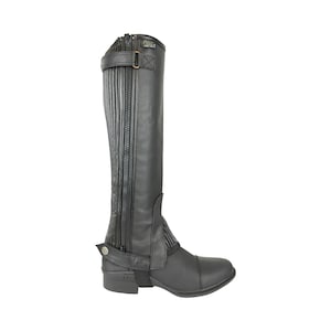 AK Thunder Leather Horse Riding Half Chaps