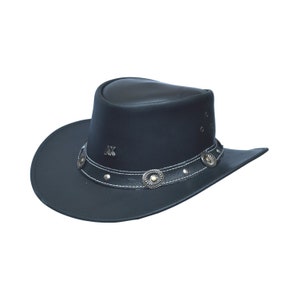 AK Leather Hat Bush & Safari Hats,Hand Crafted,Western/Cowboy/Outback/Australian
