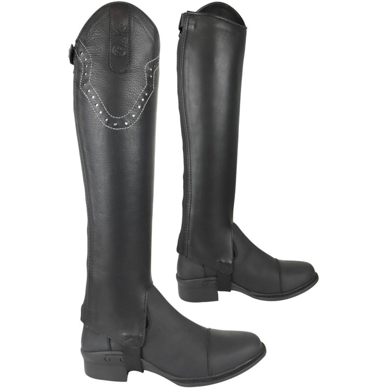 AK MAX Leather Horse Riding Half Chap/gaiter Etsy