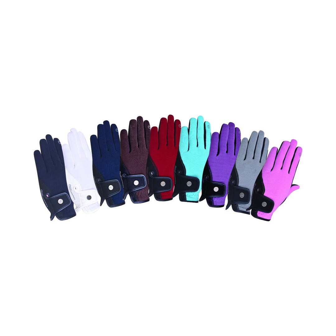 Gants D’équitation AK Fine Tech Micro Suede – Paume Renforcée, Tactiles, Toutes Saisons, Tailles XXS à XL