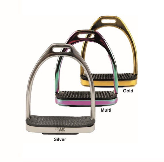 Étriers équitation Aluminium Violet – PRO IRON GEAR – Taille 4,75 Pouces Neufs