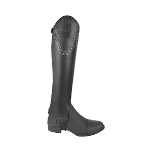 AK MAX Leather Horse Riding Half Chap/Gaiter
