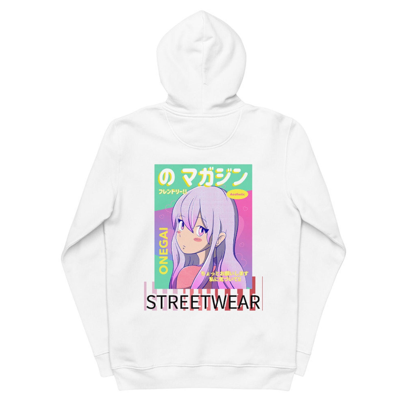 Anime Hoodie Aesthetic Pink Girl Etsy