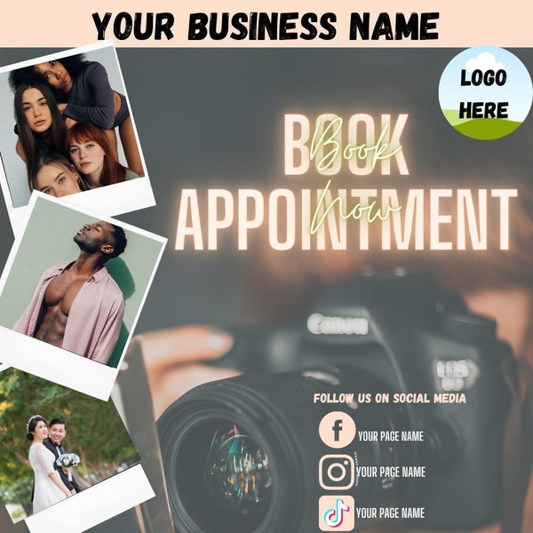 Photography Booking Templates, Photo Business Promotion Template, New Business Start Up Template, Photography Business Booking, Recent