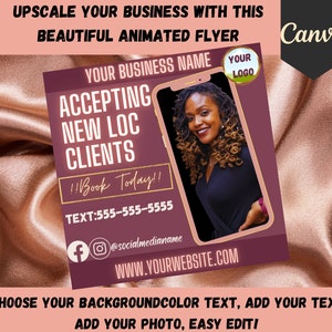 Loctician Flyer, Locs Flyer, Loc Styles Flyer,  Dread Locks Flyer, Hairstylist Flyer, Loc Promotion,New Loc Clients,Booking Locs Appointment