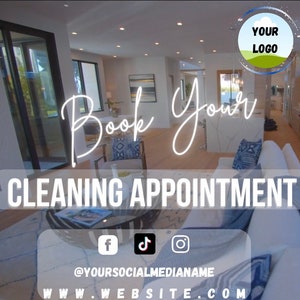 Cleaning Service Video Flyer, Cleaning Service, Cleaning Booking Video, Housekeeping Flyer, Cleaning Business Flyer, Cleaning Promotion