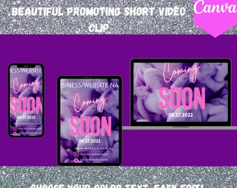 Business Announcement Coming Soon Digital Video, Entrepreneur Business Owner Announcement, New Business Coming, Coming Soon Video ,Stay Tune