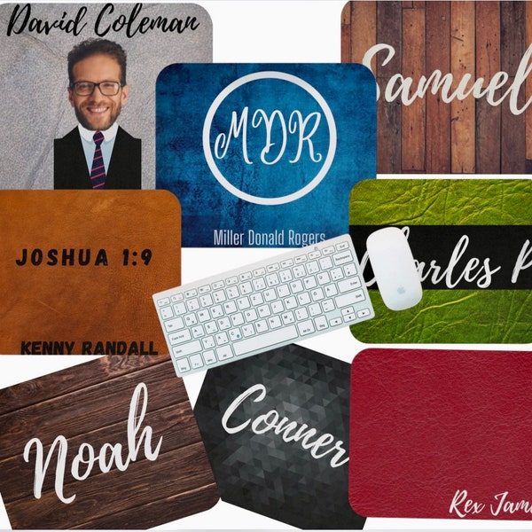 Personalized Office Decor Mouse Pad, Custom Name Mousepad, Custom Rectangle Mouse pad, Gift For Him, Coworker Gift, Home Office Decor,Recent