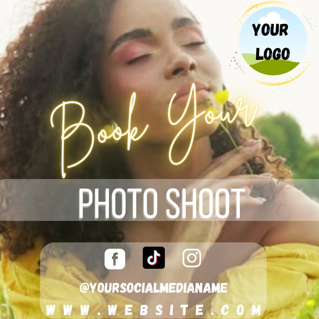 Photography Booking Templates Photo Business Promotion Etsy
