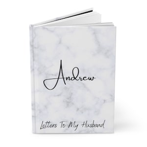 Letters To My Husband Personalized Journal, Customized Anniversary, Birthday Journal, Wedding Love Letters Gift, Love Letter Notes, Recent