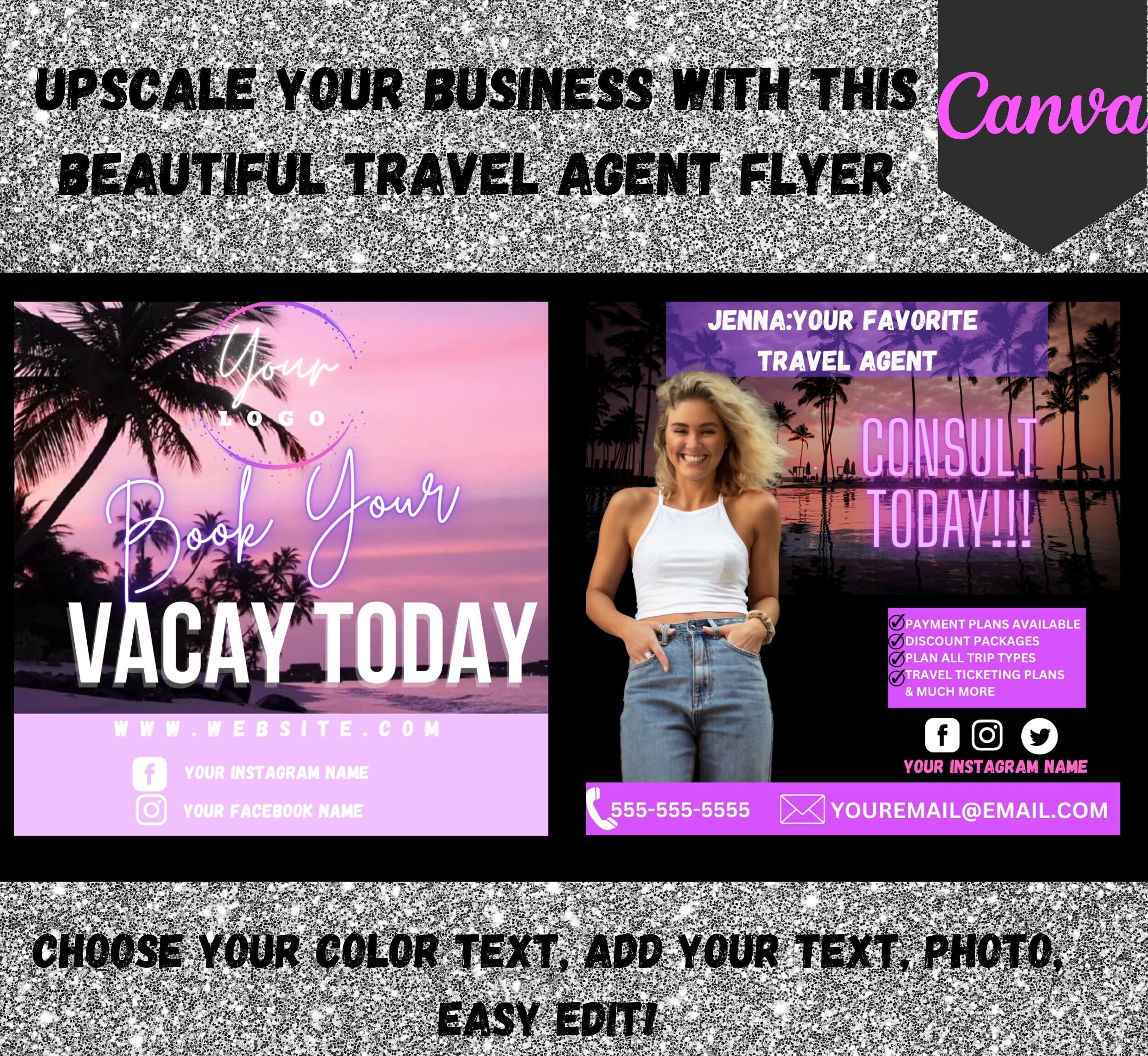 Travel Agent Animated Flyer, Travel Flyer, Travel Agent, Book Your