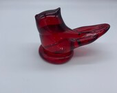 Red Cardinal artist signed 1997 Vintage