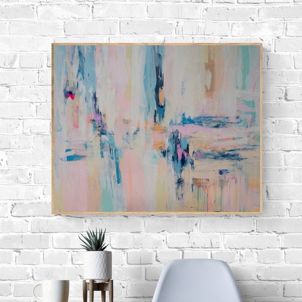 Pastel Abstract Art Etsy