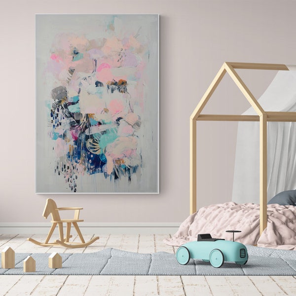 Pastel Abstract Art Etsy