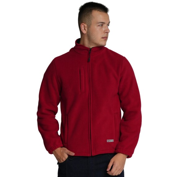 Men Men s Fleece Jacket Adjustable at the Bottom Three Zipped Pockets Look Cool but Warm Made in EUROPE S 3XL Etsy