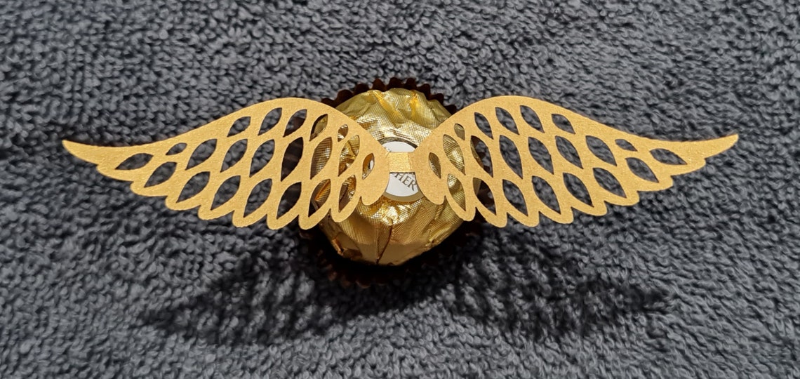 Harry Potter Golden Snitch Wings. Golden Wings. Chocolate Etsy