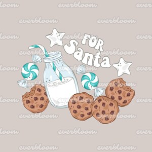 Cookies For Santa Sublimation Png File For Commercial Use, Milk Png, Cookies Png, Christmas Sublimation, For Santa Sublimation