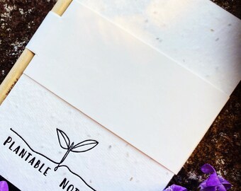 Plantable Notebook | A6 Notebook with Various Flower Seeds, Origjnale and Eco Sustainable Gift Idea.