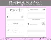 Manifestation Journal 369 Method, KDP interior, ready to upload PDF template, low content book, 8.5x11 in 110 pages, commercial use