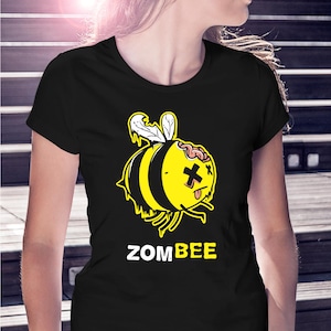 Zombee Svg Zombie Bee Bumblebee Zombi Svg Comic Comedy Fun Funny Eps Dxf Pdf Png Cdr Ai Vector Clipart Download Cut Cutting Halloween