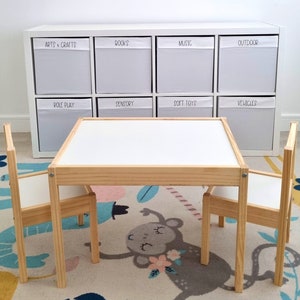 The Playroom Toy and Craft Storage Organisation Label Set of 10, 20, 30 or 40 / Toy Labels / Great for IKEA Kallax Drona / Organize Toys