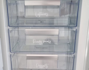 The Freezer Organisation Label Set of 6, 10, 20, 30, 40 | Organise Freezer | Organize Freezer | Freezer Organisation | Freezer Organization