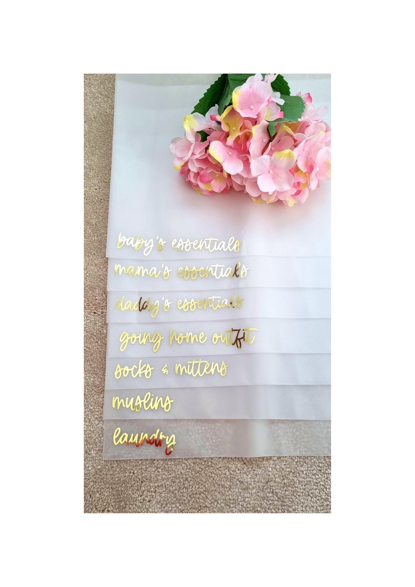 Set 21 Sacchetti Organizer Maternità - Per Ospedale Con Etichette - Foto 10