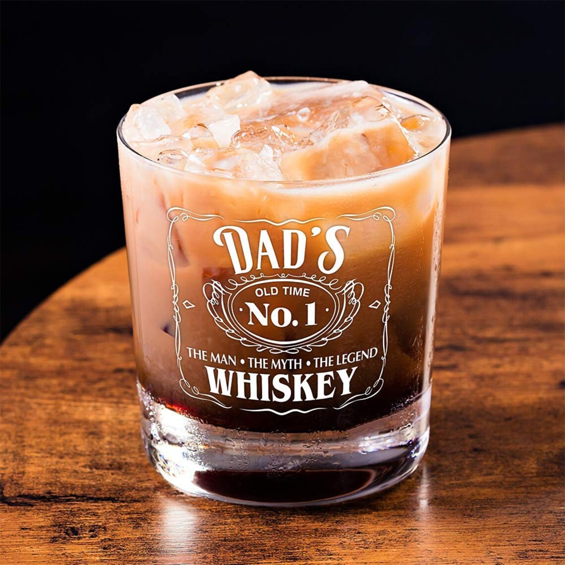 Dad Whiskey Glass Father's Day Gift Gift for Him Dad Etsy