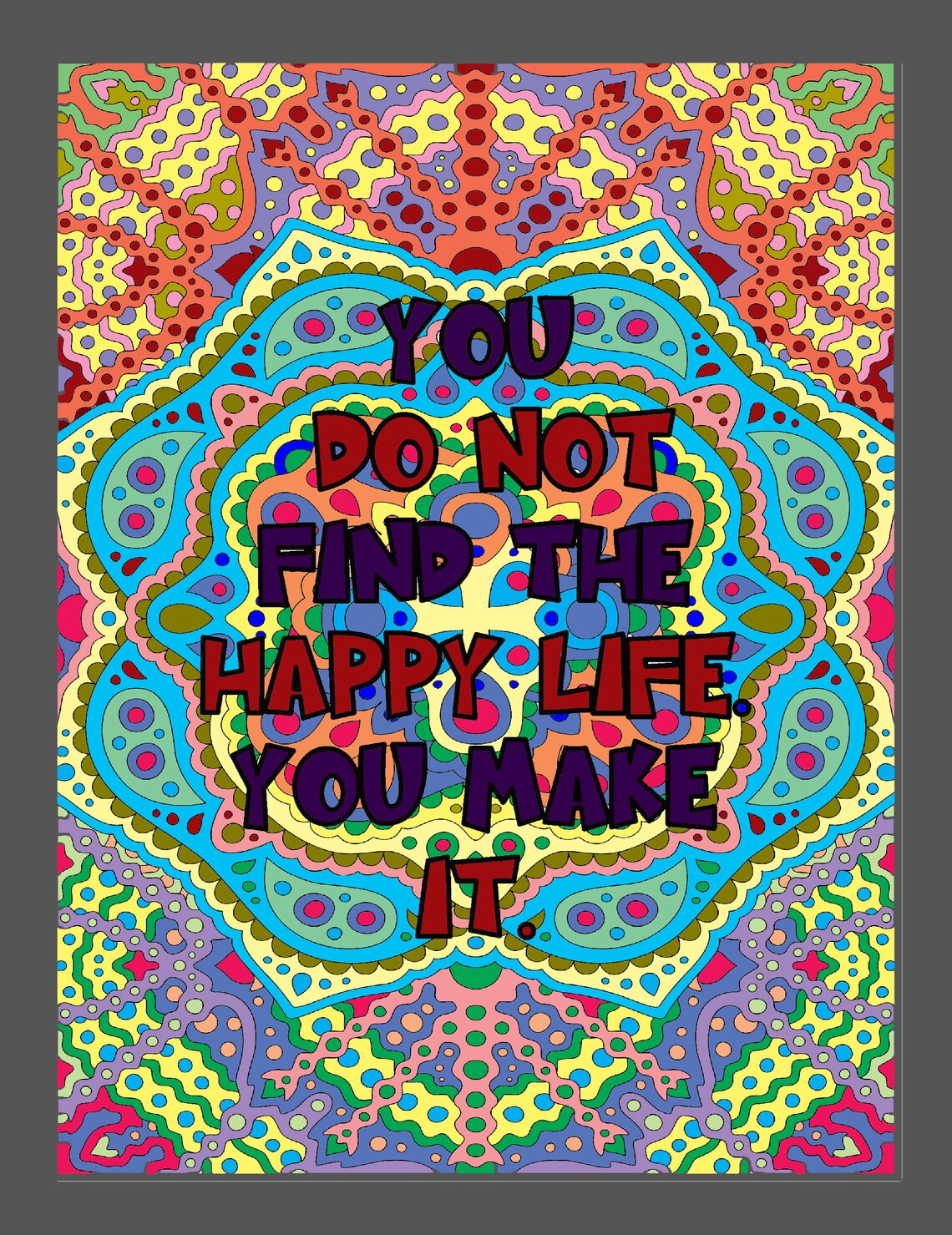 50 Inspirational Mandala Coloring Pages - Etsy