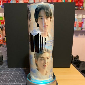 BTS Tumbler BTS Merch | Jungkook | RM | Jimin | Suga | J Hope | Taehyung 20oz Straight Skinny Tumbler