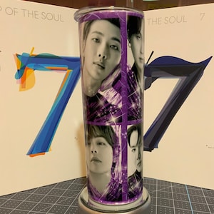 BTS Tumbler BTS Merch | Jungkook | RM | Jimin | Jin | Suga | J Hope | Taehyung | 20oz. Straight Skinny Tumbler