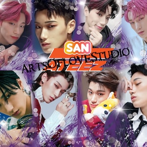 Ateez Merch &quot;San&quot; 20oz. Straight Skinny Tumbler Design