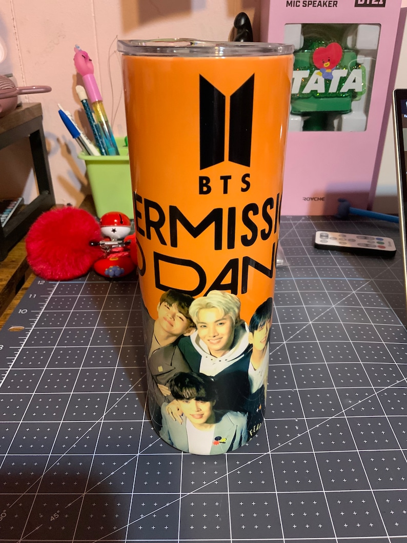 BTS Tumbler BTS Merch Permission to Dance Jungkook RM Etsy