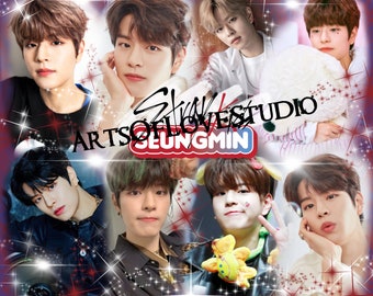 Stray Kids Merch "Seungmin" 20oz. Skinny Tumbler Design