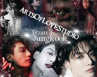 BTS Jungkook 20oz Straight Tumbler Design PNG